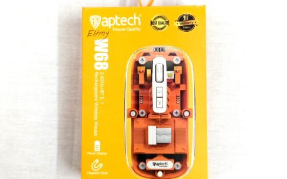 🔥 Aptech W68 Rechargeable Wireless Mouse – স্টাইলিশ ডিজাইন, স্মার্ট পারফরম্যান্স! 🔥