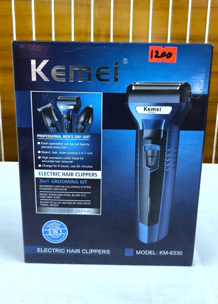 Kemei KM-6330 Rechargeable Electric Hair Clipper & Trimmer 
