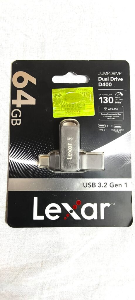 Lexar JumpDrive Dual Drive D400 64GB USB 3.2 Gen