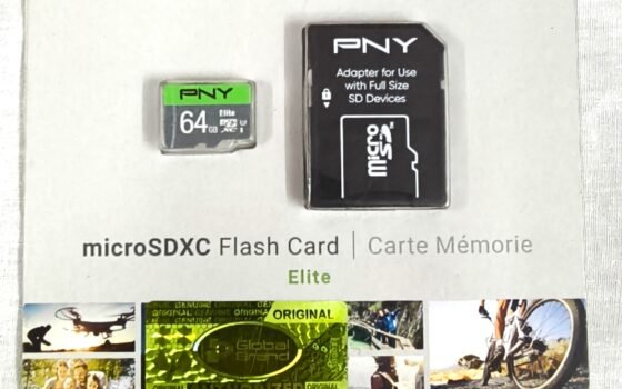 PNY Elite 64GB microSDXC Memory Card with SD Adapter – UHS-I Class 10