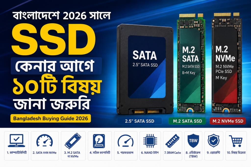 বাংলাদেশে SSD কেনার আগে ১০টি জরুরি বিষয়