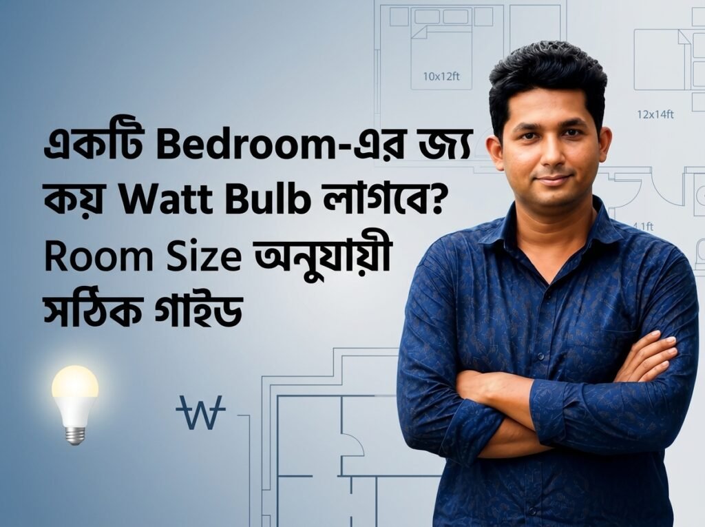 একটি Bedroom-এর জন্য কয় Watt Bulb লাগবে Room Size অনুযায়ী সঠিক গাইড