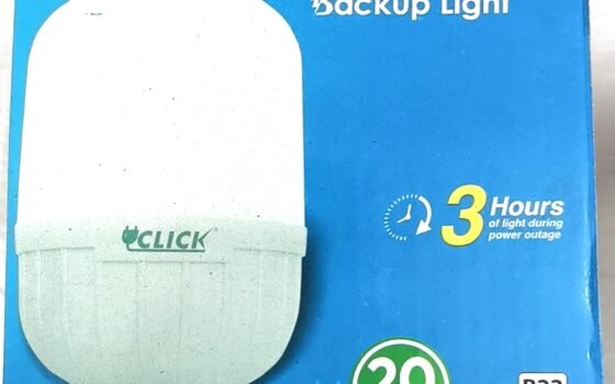 CLICK 20W Rechargeable Backup Light – বিদ্যুৎ চলে গেলেও আলো থাকবে!