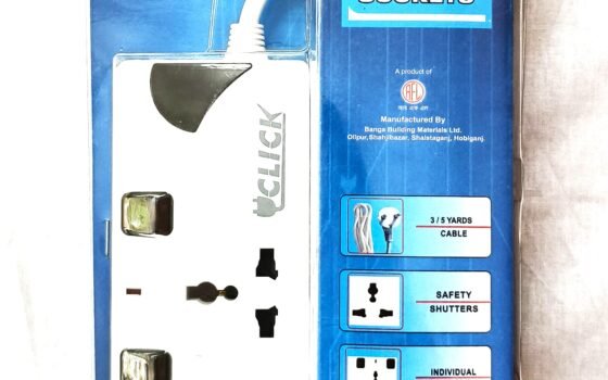 🔥 Click 3 Socket Power Strip – নিরাপদ ও কার্যকর বিদ্যুৎ সংযোগ! 🔥