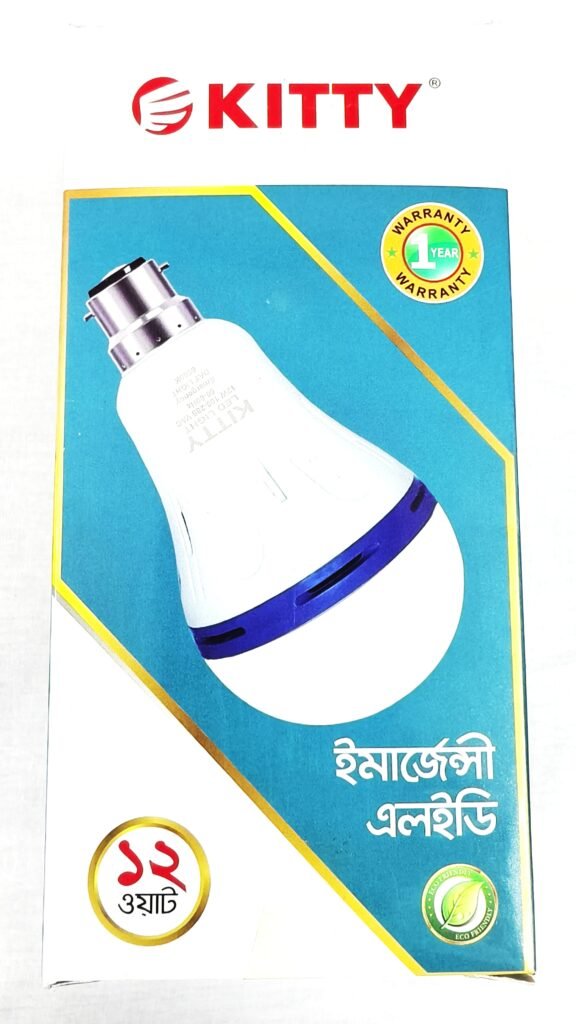 🔥 KITTY 12W Emergency LED Light – লোডশেডিংয়ে নির্ভরযোগ্য আলোর সমাধান! 🔥