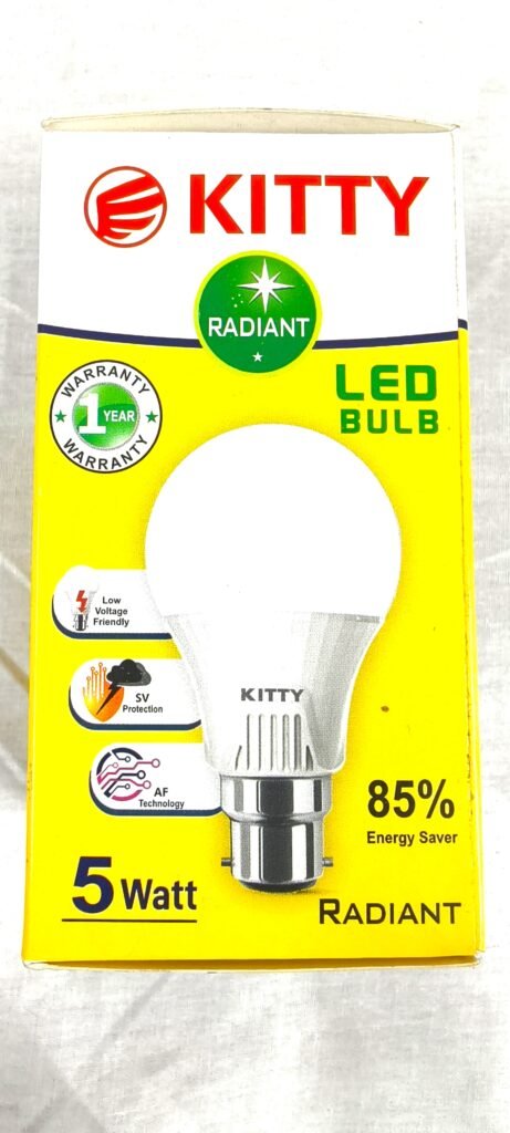 🔥 KITTY Radiant 5 Watt LED Bulb – সাশ্রয়ী বিদ্যুৎ খরচে উজ্জ্বল আলো! 🔥 