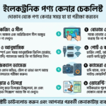 দোকান থেকে Electronic Product কেনার সময় কী কী পরীক্ষা করবেন পূর্ণাঙ্গ Buying Checklist
